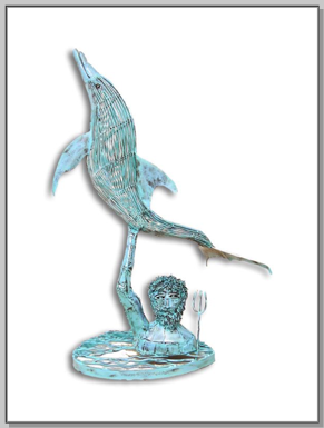 Dolphin - 6 1/2' H Dolphin - 6 1/2' H