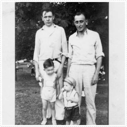 l. Joe Rozman with son, Joe l. Joe Rozman with son, Joe